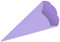 Ursus 9840060 - Schultüten 3D uni, flieder, Rohlinge aus 3D Colorwellpappe 260 g/qm, 6 eckig, 5 Stück, Höhe ca. 68 cm, Durchmesser ca. 20 cm, zum Basteln einer individuellen Schultüte