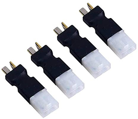 Fly RC 4 Stück Deans T Style Stecker zu Tamiya Stecker kompatibel für Verwendung für RC ESC Lipo Batterie Stecker Kabel