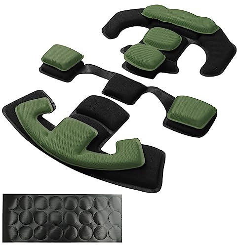 Yzpacc Tactical Helmet Padding Kit, Universal Ersatz Helm Internal Memory Foam Padding Kit Schutzmatte für ACH Mich FMA EXF Cycle Bicycle Motorcycle