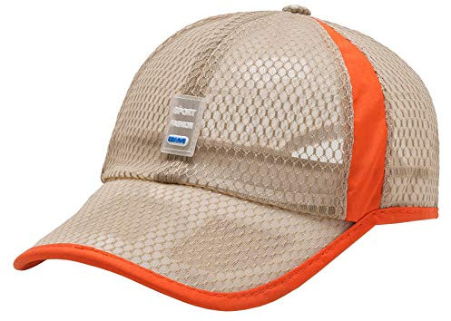 FEOYA Unisex Baseball Hut Mesh Hut Sport Cap Atmungsaktiv Outdoor Kappe Modisch Weich Baseball Cap Baseballmütze Vintage Herr Damen Baseball Kappe Design Sonnenschutz Cap Khaki