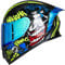 ILM Motorradhelm Integralhelm Herren Damen-Motorcycle Helmet mit 2 Visieren Pinlock-kompatiblen klaren und getönten-Street Bike Motocross Casco DOT&ECE Modell Z501, Surprise Yellow, M
