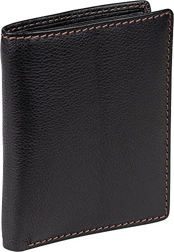 Theodore Portefeuille Homme en Cuir - Porte-Cartes Vertical à 2 Volets, 10 Emplacements, Compartiment Billets - Protection RFID Moderne