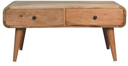 Artisan Furniture Table, Mango Wood, Oak-ish, One Size
