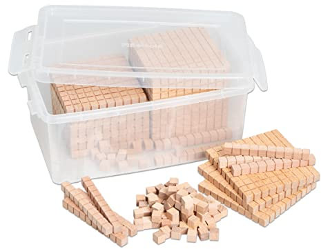 Betzold - Zehnersystemsatz aus Buche - Mathematik Grundschule Rechnen Zahlenraum 100