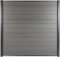 Floordirekt | Ensemble clôture | Lames pleines | Clôture à composer | Kit complet | Jardin - Brise-vue - Protection pour terrasse et jardin | Hauteur : 1,80 m, Longueur : 1,80 m | Poteaux WPC