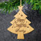 EDSG Christmas Bauble Personalised Tree Decorations Custom First Xmas Ornament Wooden Santa Gift
