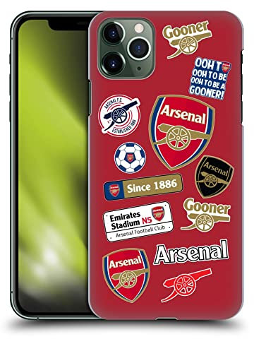 Head Case Designs Officially Licensed Arsenal FC Collage Logos Hard Back Case Compatible With Apple iPhone 11 Pro Max