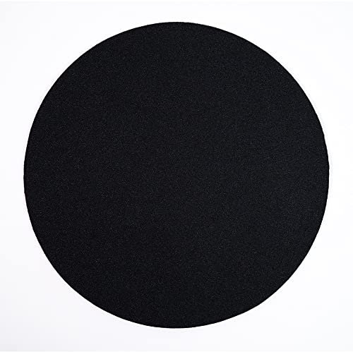 Gomin Mauspad Rund – Ø 22cm Gaming Rundes Mousepad – Ohne störendes Logo und Fransenfreie Ränder – rutschfest und Wasserdicht – Verbessert Geschwindigkeit und Präzision für PC, Büro, Laptop - Schwarz