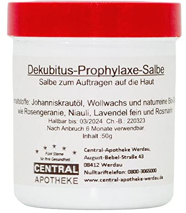 Dekubitussalbe zur Hautvorbeugung - handgefertigte Apotheke - 50g