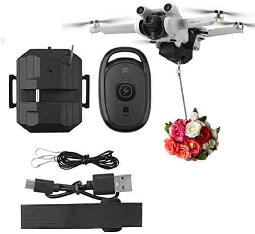 Thrower Airdrop-System Kompatibel für DJI Mini 3 Pro/Mini 2/Mini SE/Mavic Mini/Mavic Pro/Mavic Air, FIMI X8SE Thrower with Remote Control Drone Accessories