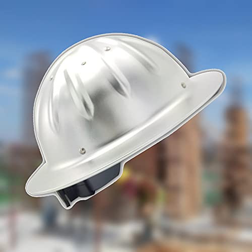 Schutzhelm,Helm Aluminium Arbeitshelm Bauhelm mit 4-Punkt-Gurtband Bauhelm mit verstellbarem Helm Bauhelm Aluminium Hart