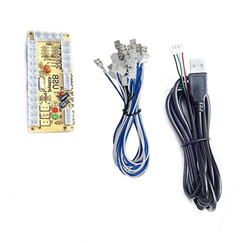 DAGIJIRD Player Arcade USB Encoder Board Zero Delay Game Controller DIY Kit für MAME, für JAMMA und andere PC