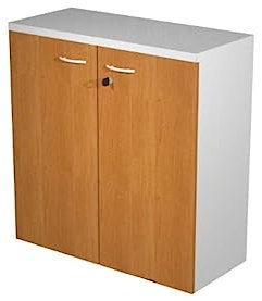 Generico Mobile basso con serratura 80x44xH.72 cm - struttura grigia (CILIEGIO)