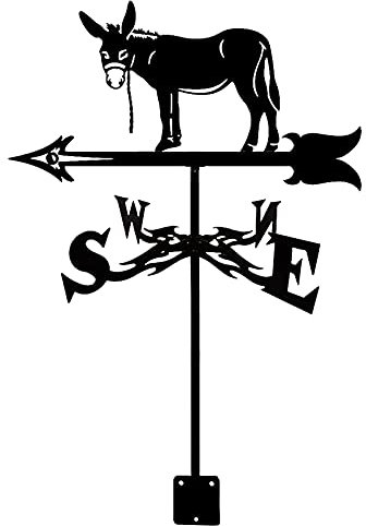 EICOFF Ornement de girouette en métal Exquis Girouette Pratique en métal Outils de Mesure de girouette de Jardin en Acier Inoxydable Déco de scène de Ferme Durable en Style Antique Girouette avec s