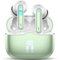 Wireless Earbuds, 2025 Bluetooth 5.3 Headphones in Ear buds HiFi Stereo, 40H Bluetooth Earphones with 4 ENC Noise Cancelling Mic, IP7 Waterproof Wireless Headphones LED Display UltraLight, Grass Green