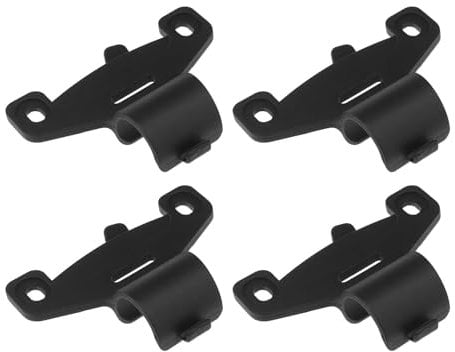 VGOL 4PCS 20mm Black Plastic Bicycle Pump Holder Bracket Bike Cycling Pump Holder Silicone Fixing Strap Clip for Road and Mountain Bikes 20mm Diameter Air Pump