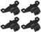 VGOL 4PCS 20mm Black Plastic Bicycle Pump Holder Bracket Bike Cycling Pump Holder Silicone Fixing Strap Clip for Road and Mountain Bikes 20mm Diameter Air Pump