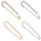 4 Pièces Broche Pour Femme Pull Broche, Épingles de Sûreté Clips,Mode Broche de Perle Simulée Épingle, de Châle Broches avec Cristal et Perle Faux, pour Chemises Robes,Or, Argent