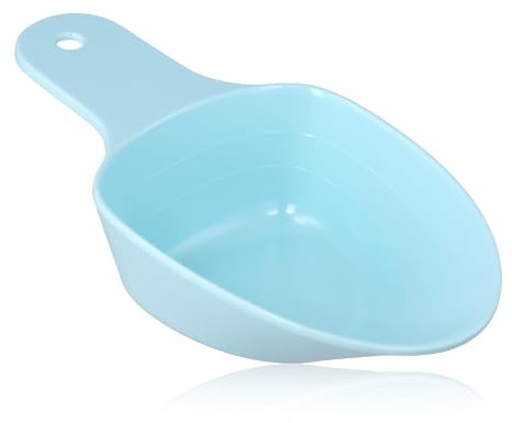 Dog Food Scoop, 1 Cup 1/2 Cup 1/4 Cup Pet Food Scoop Melamine Pet Food Feeding Scoop Accurate Measurement Pet Food Scale Cup for Dog Cat Bird and Rabbit, Dishwasher Safe (Blue)