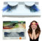 Faux Cils Naturel,Faux Cils,Fake Lashes,Les Cils Magiques, Les Cils à Plumes,Décoration glamour pour fête, carnaval, faux bal, scène, Halloween