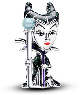 PANDORA Moments Disney Villains Maleficent Charm aus Sterling Silber, Kompatibel Moments Armbänder, 793423C01