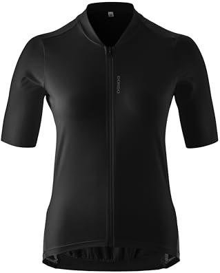 Gonso Sitivo Trikot W, Damen Rennradtrikot, Atmungsaktives Mesh, 3-teilige Steck-Rückentasche und RV-Tasche, Enganliegende Passform