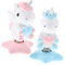 MUSISALY Mini-Einhorn-armaturenbrett Schüttelnde Figur Aus Kunstharz Lustige Auto-Ornament Kleine Einhorn-Statue Für Schreibtisch-und Dekoration