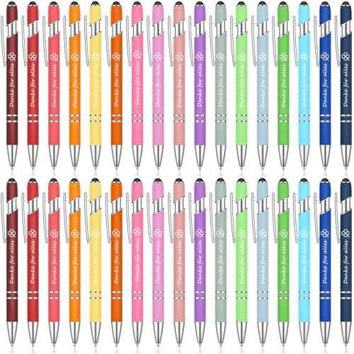 Clabby 36 Stück Dankeschön Geschenkset Kugelschreiber Danke für Kollege Lehrer Mitarbeiter Abschied Geschenk Kugelschreiber Danke für Alles Geschenk für Erzieherin Kindergärtnerin Pädagogin