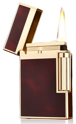 Aufblasbares Feuerzeug: Jetflamme Sturmfeuerzeug Klassisches Retro-Design, Sturmfeuerzeug Gas Nachfüllbar, Coole Feuerzeuge, Jet Feuerzeug Gasfeuerzeug für Männer und Vater Geschenks, mit Geschenkbox