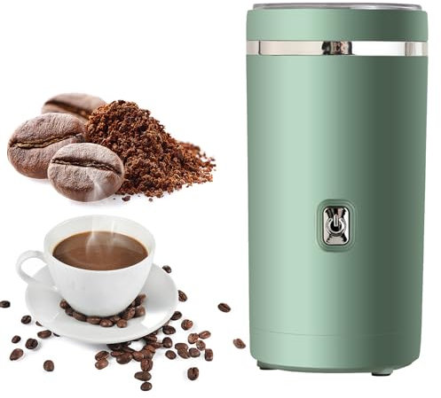Electric Coffee Grinder, Spice Mill, Electric Coffee Grinder with 304 Stainless Steel Blade, Suitable for Coffee Beans, Spices, Herbs, Cereals, Nuts, Coffee Grinder, Coffee and Spice Mill