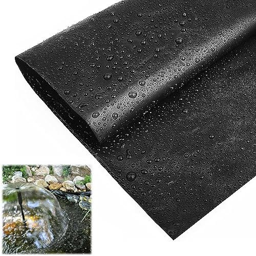 Strapazierfähige PVC-Gartenteichfolie für Außenteiche, wasserdicht und langlebig, flexible und sichere Teichfelle 1,8 x 3,5 m bis 7,5 x 10,9 m