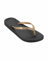 Ipanema Anatomic Fem Flip-Flop für Damen, Hellbraun, Schwarz/Gold, 9