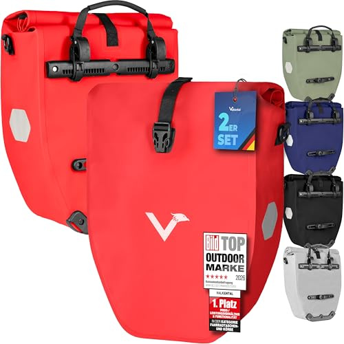 Valkental Gepäckträgertasche, Wasserdicht & Abschließbar
