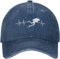 IEOGHWXY Baseballkappe Snapback Sonnenhut Denim Baseball Cap Snapback Hut Papa Scuba Diving Dive Cap Frühling Sommer Casual Geburtstagsgeschenk für Männer Frauen