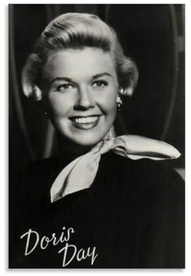 HUEAEHAHE Doris Day Poster Leinwand Deko Bild Wanddeko ohne Rahmen 20x30cm