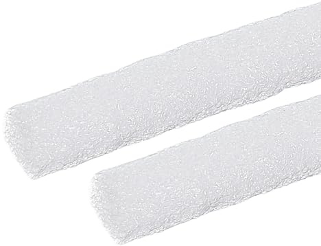 PATIKIL 10 mm x 15 m Backer Rod Joint d'étanchéité en caoutchouc mousse, 2 Rouleaux Bande Ronde En Mousse Solide, Pour Bricolage Scellé Manchon, Construction Maison Voiture, Blanc