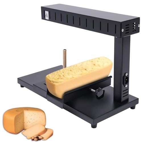 750W Elettrico Formaggio Melter Swiss Raclette Macchina con Mezza Ruota di Formaggio Regolabile Demi Melting Warmer per Nachos Formaggio Affettato & Fonduta Cottura