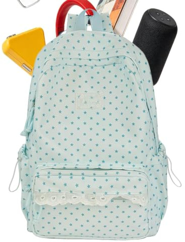 Aesthetic Backpacks for School | Adjustable Straps Stylish Zipper Bag