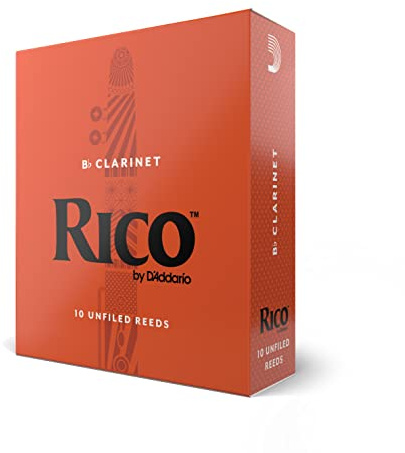 Rico Organic Bb Klarinettenblätter, Stärke 3.5, 10er Pack | Rico Organic Blätter bieten leichte Ansprache, warmen Klang und zuverlässige Leistung.