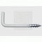 SWG Schraubhaken Gerade 2,5x25/10mm Stahl weiss 6 Stück