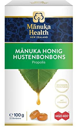 Manuka Health MGO 400 plus Propolis Lutschbonbons, 1er Pack (1 x 100g)