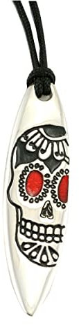 Silver+Surf Silber Schmuck Surfboard Gr XL Skull