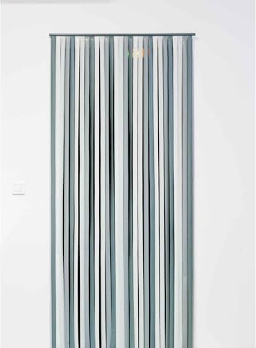 WERKA PRO, Rideau de Porte en Lanières en Plastique Coloris Gris, Dimensions Pratiques 90x200 cm, Idéal pour Entrées et Séparations de Pièces, Facile à Installer et à Entretenir, Gris 90x200 cm
