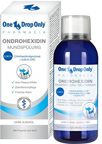 One Drop Only ONDROHEXIDIN Mundspülung Chlorhexidin Mundspüllösung 0,06% CHX ohne Alkohol
