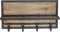 Kare Design Cottage Garderobe, Holz, Kleiderhaken, Braun, 14x61x30.5cm