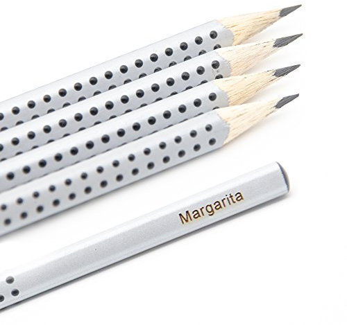 Faber Castell Bleistift mit Namen - 5er Set (H)