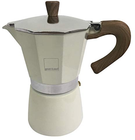 Gnali & Zani Venezia Espressokocher, Creme, 6 Tassen Cafetera expreso, Aluminio, Beige