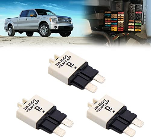 parts PTT T3 Réinitialisation manuelle Fuse Disjoncteur 25A ATC/ATO 32VDC Protection Pour Voiture Camion bateau RV Manuel Type 3 Pack
