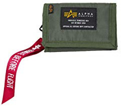 Alpha Industries Unisex-Erwachsene Crew Wallet Gürteltasche Reisezubehör-Brieftasche, Sage-Green