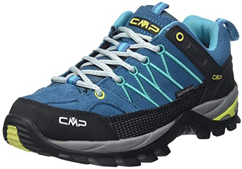 CMP Rigel Low Wmn Trekking Shoes Wp, Scarpe da trekking Donna, Deep Lake-Baltic, 37 EU